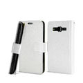 IMAK Slim leather Cases Luxury Holster Covers for Samsung B9062 - White