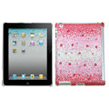 Bling Crystal Cases Diamond Rhinestone Hard Covers for iPad 2 / The New iPad - Red