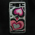 Heart Bling Crystal Covers Rhinestone Diamond Cases For Samsung Galaxy S III 3 i9300 I9308 - Red