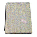 Luxury Bling Holster covers diamond crystal Leather cases for iPad 2 / The New iPad - Black