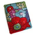 S-warovski Bling Flower covers diamond crystal hard cases for iPad 2 / The New iPad - Red