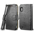 IMAK Slim leather Cases Luxury Holster Covers for Motorola XT760 - Black