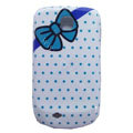 Bowknot Matte Hard Cases Covers for Samsung GALAXY Mini S5570 I559 - Blue