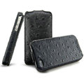 IMAK The Count leather Cases Luxury Holster Covers for iPhone 4G\4S - Black