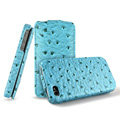 IMAK The Count leather Cases Luxury Holster Covers for iPhone 4G\4S - Blue
