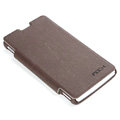 ROCK Side Flip leather Cases Holster Skin for Sony Ericsson LT29i Xperia Hayabusa Xperia GX/TX - Coffee