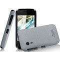 IMAK Cowboy Shell Quicksand Hard Cases Covers for Gionee C600 - Gray