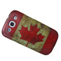 Canada Retro flag Hard Back Cases Covers for Samsung Galaxy SIII S3 I9300 I9308 I939 I535