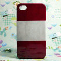Retro Austria flag Hard Back Cases Covers for iPhone 4G/4GS