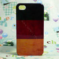 Retro Germany flag Hard Back Cases Covers Skin for iPhone 4G/4GS