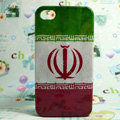 Retro Iran flag Hard Back Cases Covers for iPhone 4G/4GS