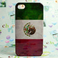 Retro Mexico flag Hard Back Cases Covers for iPhone 4G/4GS