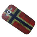 Retro Norway flag Hard Back Cases Covers for Samsung Galaxy SIII S3 I9300 I9308 I939 I535