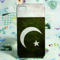 Retro Pakistan flag Hard Back Cases Covers for iPhone 4G/4GS