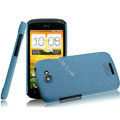 IMAK Cowboy Shell Quicksand Hard Cases Covers for HTC One S Ville Z520E - Blue