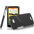 IMAK Cowboy Shell Quicksand Hard Cases Covers for HTC One X Superme Edge S720E G23 - Black