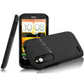 IMAK Cowboy Shell Quicksand Hard Cases Covers for HTC T328W Desire V - Black