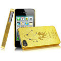 IMAK Gemini Constellation Color Covers Hard Cases for iPhone 4G\4S - Golden