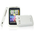 IMAK Ultrathin Matte Color Covers Hard Cases for HTC Wildfire S A510e G13 - White