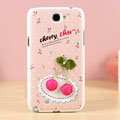 Cherry Hard Cases Covers Skin for Samsung N7100 GALAXY Note2 - Pink