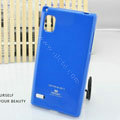 TPU Soft Cases Colorful Covers Skin for LG F160L Optimus LTE II 2 - Blue