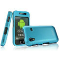 IMAK Armor Knight Full Cover Matte Color Shell Hard Cases for Samsung Galaxy Ace S5830 i579 - Blue