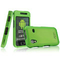 IMAK Armor Knight Full Cover Matte Color Shell Hard Cases for Samsung Galaxy Ace S5830 i579 - Green