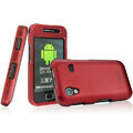 IMAK Armor Knight Full Cover Matte Color Shell Hard Cases for Samsung Galaxy Ace S5830 i579 - Red