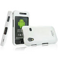 IMAK Armor Knight Full Cover Matte Color Shell Hard Cases for Samsung Galaxy Ace S5830 i579 - White