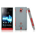 IMAK Cowboy Shell Quicksand Hard Cases Covers for Sony Ericsson MT27i Xperia sola - Gray