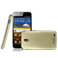 IMAK Titanium Color Covers Hard Cases for Samsung E120L GALAXY S2 SII HD LTE - Gold