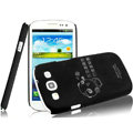 IMAK Ultrathin Cartoon Color Covers Hard Cases for Samsung Galaxy SIII S3 I9300 I9308 I939 I535 - Black