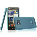 IMAK Ultrathin Colorful Ice Shell Hard Cases for Samsung i9100 i9108 i9188 Galasy S2 - Blue