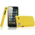 IMAK Ultrathin Matte Color Covers Hard Back Cases for Samsung i9000 Galaxy S i9001 - Yellow