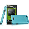 IMAK Ultrathin Matte Color Covers Hard Cases for Samsung i9103 Galaxy R - Blue