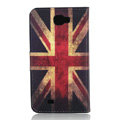 Britain flag Side Flip leather Cases Covers for Samsung N7100 GALAXY Note2 - Red