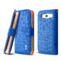 IMAK Candy holster leather Cases Covers Skin for Samsung Galaxy SIII S3 I9300 I9308 I939 I535 - Blue