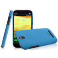 IMAK Cowboy Shell Quicksand Hard Cases Covers for HTC T528t One ST - Blue