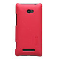Nillkin Super Matte Hard Cases Skin Covers for HTC 8X - Red
