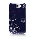 Nillkin flower Hard Cases Skin Covers for Samsung N7100 GALAXY Note2 - Blue