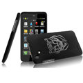 IMAK Ultrathin Tiger Color Covers Hard Cases for HTC T528d One SC - Black