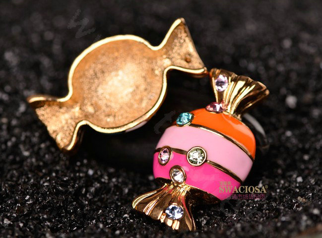 Bling Colorful candy Alloy Crystal Rhinestone DIY Phone Case Cover Deco Kit - Pink