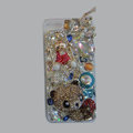 Bling S-warovski crystal cases Panda diamond cover for iPhone 5 - Gold