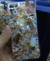 S-warovski crystal cases Bling Ballet girl diamond cover for iPhone 5 - Gold