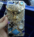 S-warovski crystal cases Bling Cow diamond cover for iPhone 5 - Gold