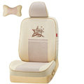 VV Diaoyu Island mesh Custom Auto Car Seat Cover Set - Beige