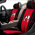 VV Lovers mesh Custom Auto Car Seat Cover Set - Black Red