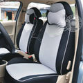 VV Stripe cotton Custom Auto Car Seat Cover Set - Black Gray