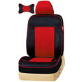 VV grid cloth Custom Auto Car Seat Cover Set - Red Black