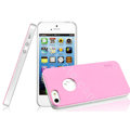 IMAK Matte double Color Cover Hard Case for iPhone 5 - Pink